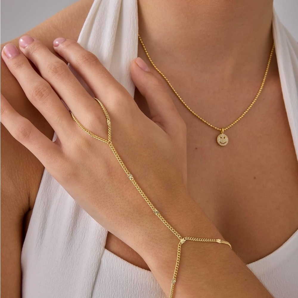 Elegant Gold Hand Chain